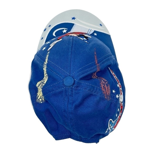 WALT DISNEY WORLD Mickey Fantasia Sorcerer Size Youth Blue White Cap - Picture 11 of 13